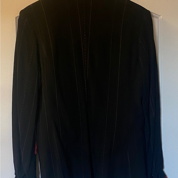 Pin stripe tailored jacket with red details - Picture 7 of 12